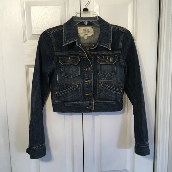 Old Navy Jackets & Coats Old Navy Cropped Denim Jacket Poshmark